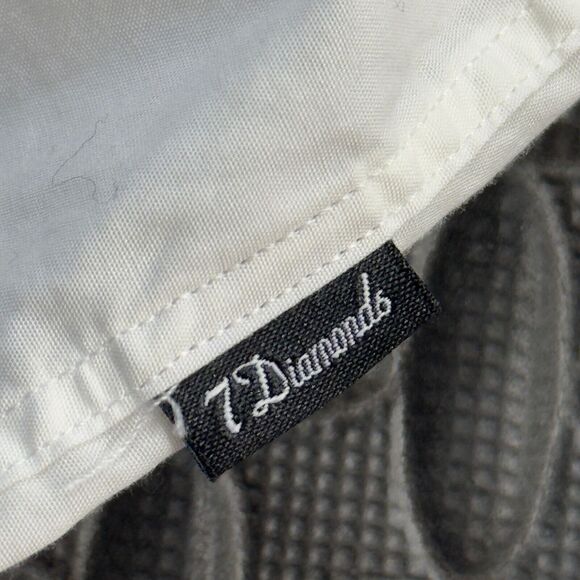 7Diamonds Collection Shirt Mens White Regular Fit Long Sleeve Collar Button Down - Picture 4 of 6